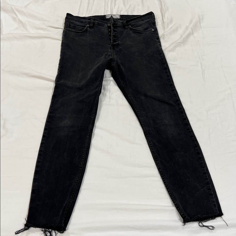 Free People Jeans with Distressed Hem 30